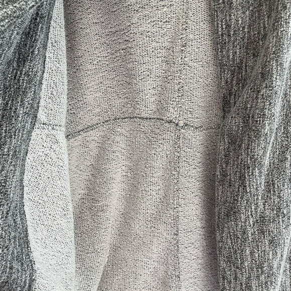 SEDUCTION Batwing Cocoon Sweater Cardigan, Heather Grey, Sliver Stud Detail - Picture 3 of 6